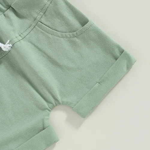 Miniatura 83 de Conjunto de camiseta de manga corta para bebé niño y niña, camiseta de manga corta, pantalones cortos casuales, ropa para recién nacidos, 6, 12, 18