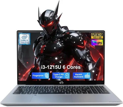 Miniatura 16 de NIMO Laptop portátil FHD IPS de 15.6", Intel Core i3-1215U (hasta 4.4 GHz, Beat R5 7520U), 8 GB de RAM 128 GB SSD Computadora de trabajo, KB