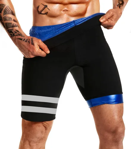 Pantalones deportivos de sauna para hombre, pantalones de compresión, leggings atléticos, traje de sauna para entrenamiento