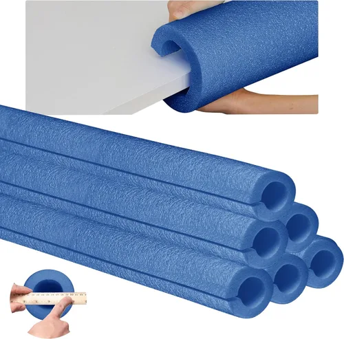 Miniatura 13 de Hanaive 4 fideos de espuma de piscina jumbo a granel de 40 pulgadas x 4.1 pulgadas, tubo de fideos de natación grandes de núcleo hueco para Negro