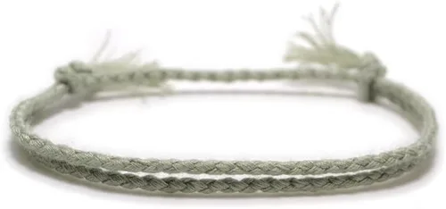 Miniatura 4 de TTNDstore - Juego de pulseras bohemias con dijes chapados en plata 925 con diseño de budismo tibetano, con nudo de la suerte, joyería