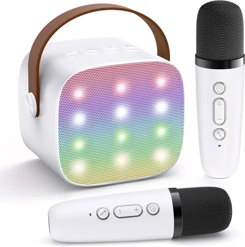 Miniatura 21 de YLL Mini máquina de karaoke para niños y adultos, regalos de cumpleaños para niños de 3, 4, 5, 6, 7, 8, 9 años o más, altavoz Bluetooth portátil