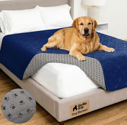 Miniatura 20 de GORILLA GRIP® Manta impermeable para perro, funda de sofá a prueba de fugas para perros, parte trasera de agarre de silicona, protege el sofá