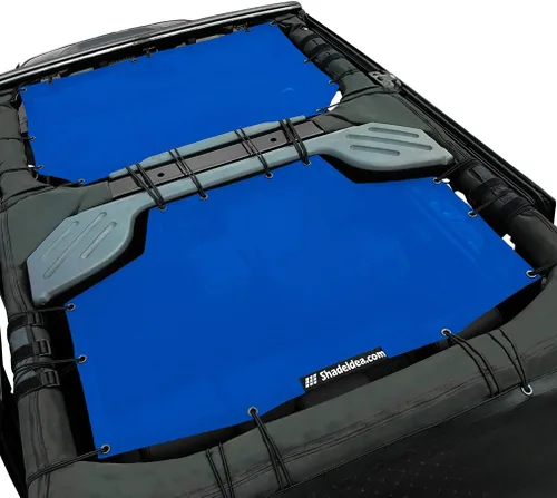 Miniatura 78 de Shadeidea JK - Parasol superior compatible con Jeep Wrangler JKU, cubierta de techo de malla suave (2007-2018) - Bloqueador de ruido de viento UV