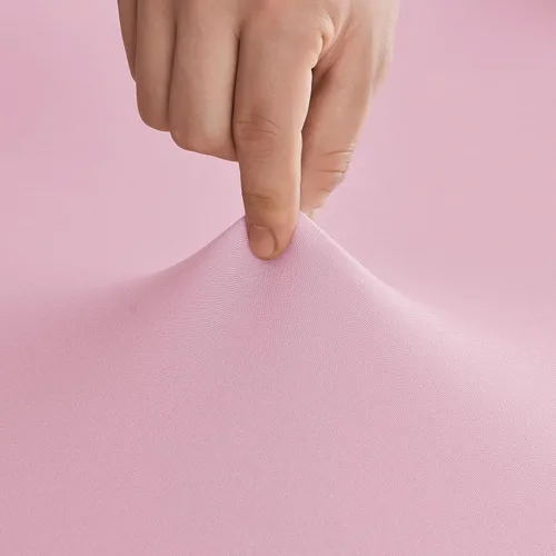 Miniatura 6 de Paquete de 2 manteles rectangulares elásticos de 6 pies para cocina, comedor, elástico, resistente a las arrugas, de elastano, lavable, para Rosa
