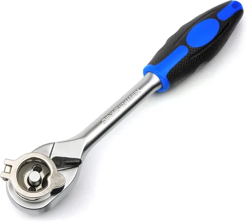 Miniatura 2 de Ascend Tools Trinquete de rueda fácil, unidad de 1/2 pulgada, acción de trinquete de 72 dientes, cabezal de liberación rápida, rotador, giratorio
