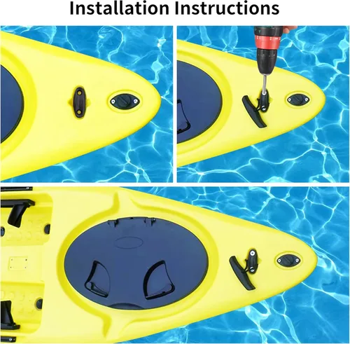 Miniatura 3 de Kayak Handles, Canoe Carry Handles Replacement with Cord & Pad Eyes, Kayak Accessories