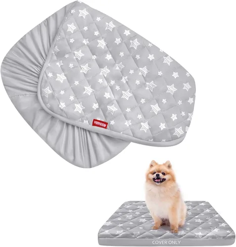 Miniatura 16 de Fundas impermeables de repuesto para cama de perro, lavables y fáciles de quitar, funda acolchada silenciosa para cama de mascotas, bonito estampado