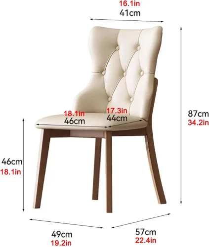 Miniatura 2 de Upholstered Dining Chairs Set, Modern Kitchen Dining Chairs Backrest Reading Office Desk Chair, for Living Room & Bedroom, Living Room, Home