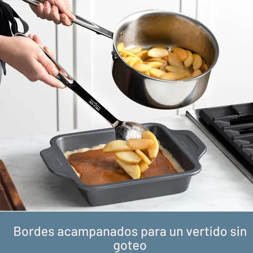 Miniatura 5 de All-Clad D3 - Cacerola de acero inoxidable de 3 capas con tapa, 3 cuartos, inducción, apta para horno y asador 600F, multiusos, compatible con todas