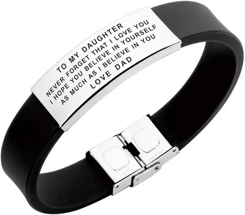 Miniatura 3 de FALOGIJE to OurMy Daughter - Pulsera con citas inspiradoras de amor