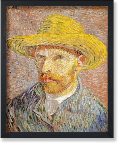 Miniatura 79 de Poster Master Póster clásico de Van Gogh, impresión impresionista vintage, regalo para artista, pintor, autorretrato, sombrero de paja, dibujo