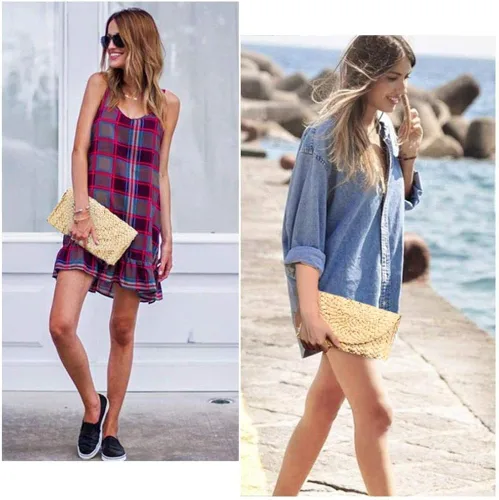 Miniatura 5 de Bolso de playa de verano para mujer, bolso de mano con asa superior, bolso de viaje de gran capacidad, bolso de mano tejido a mano, bolso grande