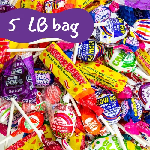 Miniatura 4 de Party Candy - Mezcla variada de caramelos a granel de 5 libras, paletas, chicles, rellenos de piñata surtidos, sin maní, sin gluten