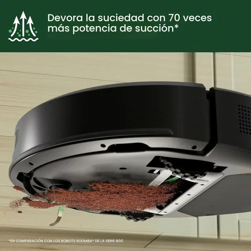 Miniatura 5 de iRobot Roomba 105 Aspiradora robot Vac con base AutoEmpty - Se auto-vacía por 75 días, fácil de usar, potente succión de levantamiento, navegación