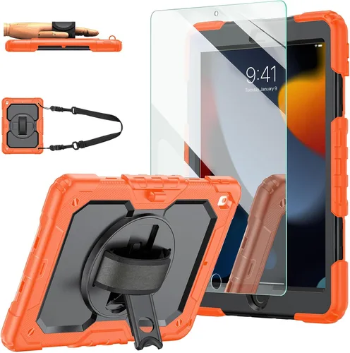 Miniatura 11 de Funda para iPad de 9ª/8ª/7ª generación, funda para iPad 10.2 2021/2020/2019, [a prueba de niños] ambison funda protectora de cuerpo completo