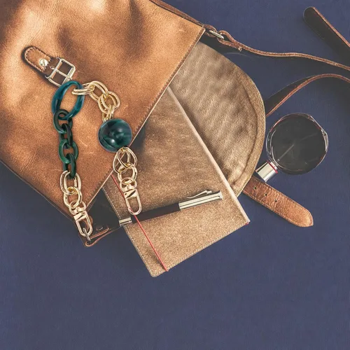 Miniatura 7 de VALICLUD Cadena de acrílico para bolsa, correa gruesa para bolso, bolso de mano, bolsa de repuesto, decoración de bolso, bolso de mano, accesorio