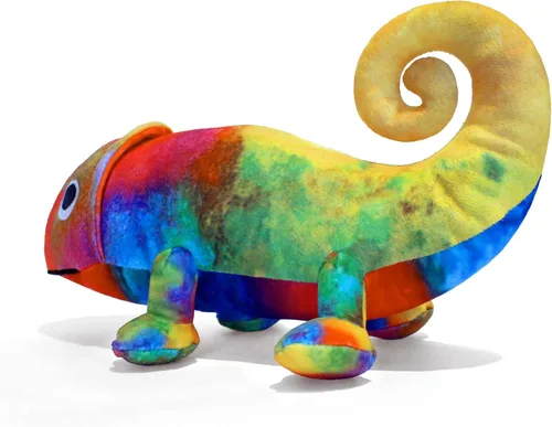 Miniatura 3 de YOTTOY Leo Lionni Collection Peluche de animal de peluche suave camaleón – 10 pulgadas de largo