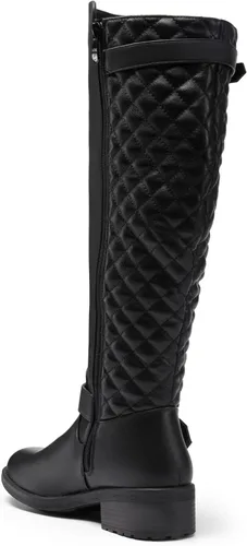 Miniatura 6 de DREAM PAIRS - Botas de montar de invierno para mujer, cómodas, hasta la rodilla y de pantorrilla ancha
