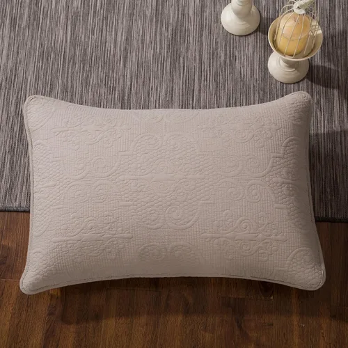 Miniatura 6 de DaDa - Juego de dos fundas de cojín con textura en relieve y diseño de dólares de arena, diseño floral, color beige neutro, 18” x 18” (46 x 46 cm)