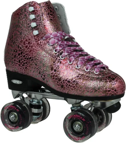 Miniatura 3 de Epic Skates Sparkle - Patines cuádruples de caña alta