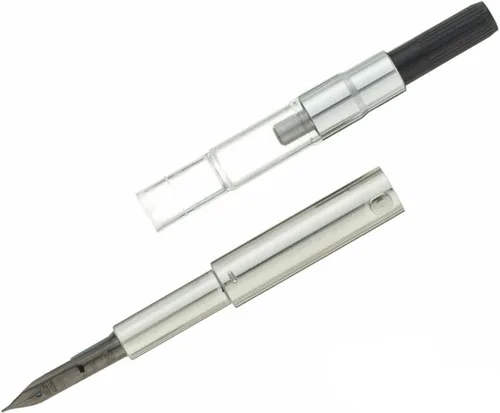Miniatura 5 de Pilot Namiki Vanishing Point - Pluma estilográfica, blanco y negro, punta de 1.1 puntas de 18 quilates