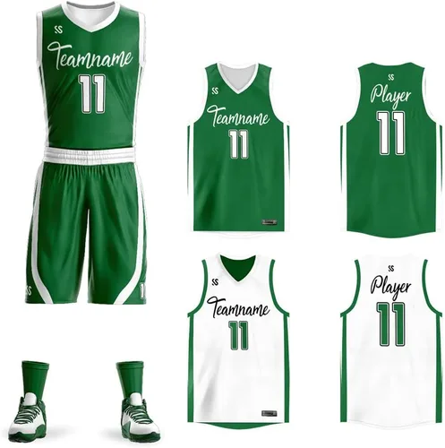 Miniatura 8 de Personalizado Hombres Juventud Reversible Jersey de baloncesto Uniforme Impreso Nombre Personalizado Número Ropa Deportiva Tamaño Grande