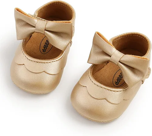 Miniatura 5 de Timatego Zapatos planos Mary Jane para bebé, suela suave, antideslizantes, para bebés, primeros pasos, boda, vestido de princesa, zapatos de cuna