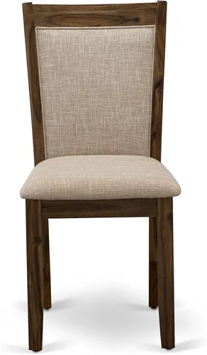 Miniatura 8 de East West Furniture F2MZ5-N04 - Juego de muebles de comedor de 5 piezas, incluye una mesa de comedor redonda con pedestal y 4 sillas tapizadas