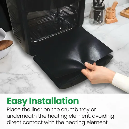 Miniatura 7 de Buself Revestimiento para horno tostador, compatible con Breville, Cuisinart, Black & Decker, Dash y más, revestimientos para freidora de aire