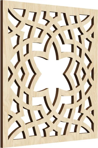 Miniatura 7 de París - Paneles de pared decorativos de madera con calado, extra pequeños, 7 3/8 pulgadas de ancho x 7 3/8 pulgadas de alto x 1/4 pulgadas de alto
