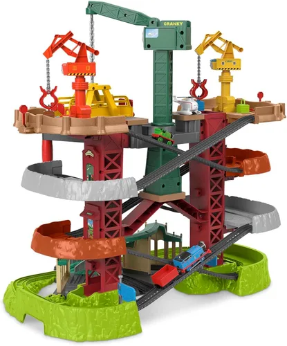 Miniatura 6 de Thomas & Friends - Juego de supertorre con trenes motorizados, grúas y pistas para niños de preescolar, a partir de 3 años