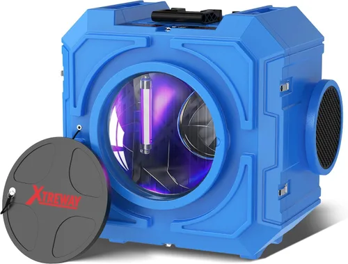 Depurador de aire Hepa de 650CFM con filtración de 4 etapas, máquina de aire negativo, purificador de aire comercial apilable con filtros