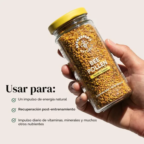 Miniatura 3 de Beekeeper's Naturals - Gránulos de polen de abeja 100% crudos, enzimas naturales preservadas, fuente de vitamina B, minerales, aminoácidos