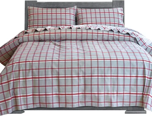 Miniatura 21 de Elegant Comfort Juego de sábanas suaves de franela de 100 % algodón turco, 4 piezas, calidad premium, sábana bajera con bolsillo profundo, ultra