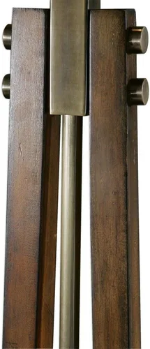 Miniatura 7 de Uttermost Lámpara de pie de madera con manchas de miel pulida Boydton