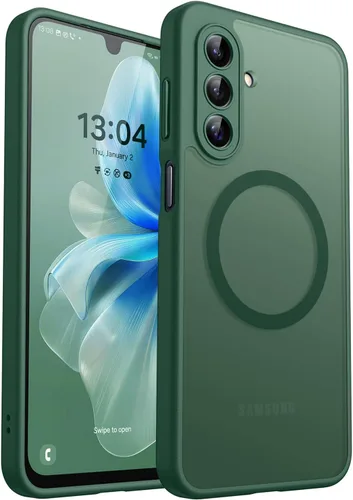 Miniatura 93 de CANSHN Funda diseñada para Samsung Galaxy A16-5G [protección completa de la cámara] [compatible con Magsafe] funda protectora trasera translúcida