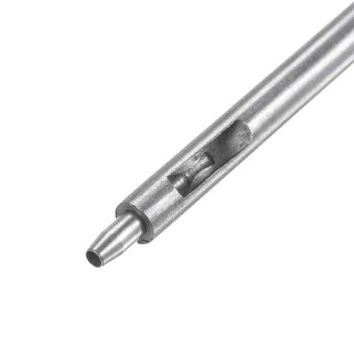 Miniatura 4 de HARFINGTON 2 piezas de perforador de cuero de 0.118 in recto, redondo, ojal, remache a presión, fijador para cuero, artesanía, ropa, bolso, cortina