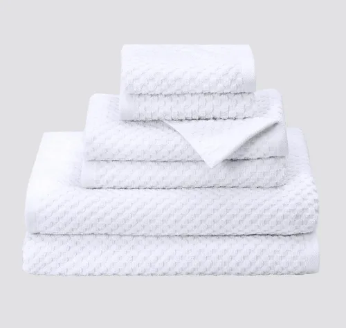 Miniatura 36 de COTTON CRAFT Sábanas de Baño con Tejido de Gofre - Juego de 2 Sábanas de Baño de Lujo Estilo Spa Europeo con Tejido de Gofre - Sábana de Baño de Gris