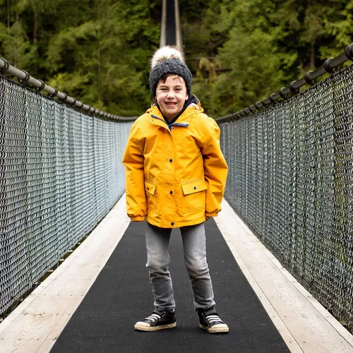 Miniatura 7 de JAN & JUL Chaqueta impermeable acogedora para niños con forro polar