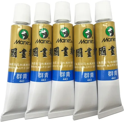 Miniatura 33 de Easyou Dibujo de acuarela de tubos de color de pintura china de gran tamaño de Marie's 0.4 fl oz* 5pcs No. 302 Scarlet