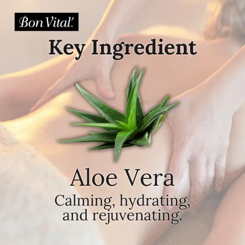 Miniatura 3 de Bon Vital Loción de masaje hecha con 100 % puro aceite fraccionado, loción de masaje ligera, proporciona un masaje más relajante, con hidratación