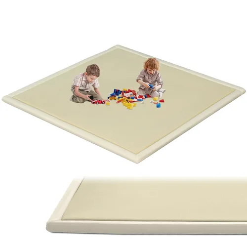 Miniatura 9 de SUNYRISY Tapete de juego para bebé para el suelo, 60 x 60 pulgadas, tapete de juego acolchado de espuma viscoelástica de 1.4 pulgadas de grosor