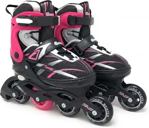 Miniatura 7 de Chicago Inline Skates for Kids – Durable Top Performance Roller Blades with Secure Fit, Breathable Mesh Boot & Power Strap – 70mm Urethane Wheels