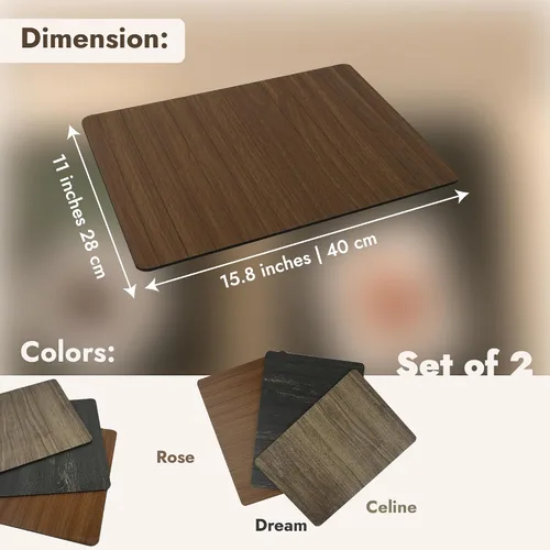 Miniatura 2 de Ultimate Premium Products Celine - Juego de 2 bandejas de madera para sofá, bandeja para reposabrazos para sofá, plegable, flexible, con 15.8 x 11