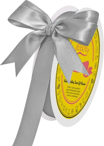 Miniatura 54 de Cinta de satén blanca antigua de doble cara de 1-1/2 pulgadas x 50 yardas, cinta de poliéster para envolver regalos, día de San Valentín, bodas
