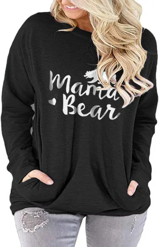 Miniatura 2 de AURISSY - Sudaderas de manga larga con bolsillos para mujer, tallas grandes
