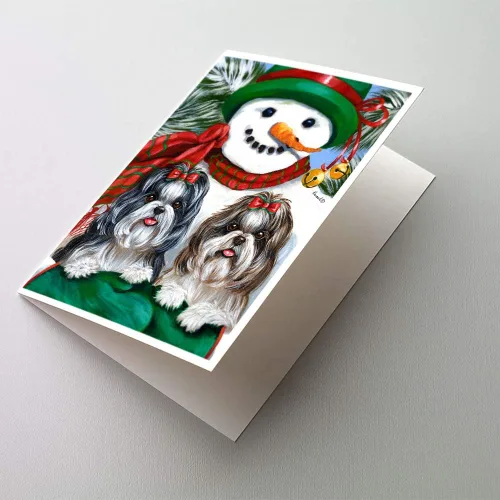 Miniatura 289 de Caroline's Treasures PPP3013GCA7P - Tarjetas de felicitación y sobres para mascotas de Basset Hound Teacher, paquete de 8 tarjetas en blanco