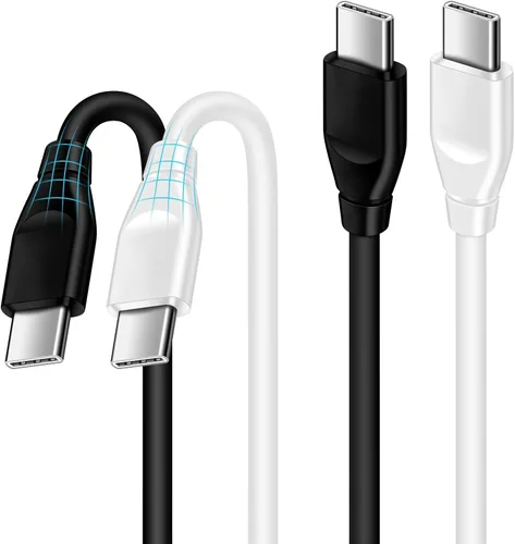 Miniatura 8 de Cable USB C a USB C, 60 W, 2 unidades tipo C a tipo C, cable de carga rápida de 6 pies C para Samsung Galaxy S25 S24 S23 Ultra S22 A53 A03S A04S A16