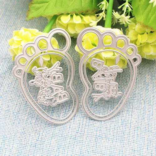 Miniatura 5 de Troquel de corte para baby shower, productos para bebés, troqueles para hacer tarjetas, lindos troqueles de pie para baby shower, decoupage